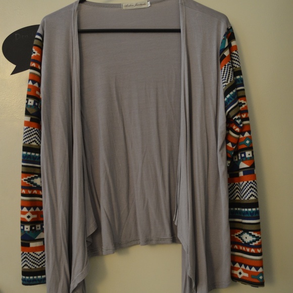 Aztec Sleeve Cardigan - Picture 1 of 4